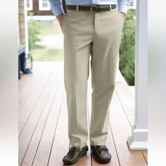 LL Bean Natural Fit Khaki‎ Chino Pants Mens Size 40X30 (859) - Picture 4 of 9